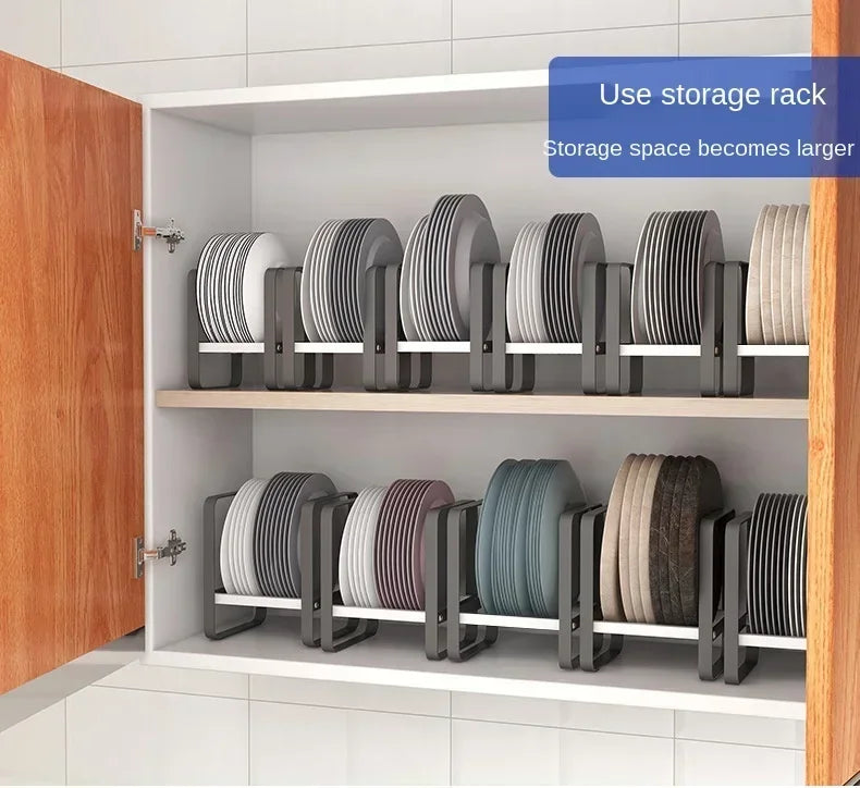 Kitchen Organizer Cabinet Plates Dishes Drying Rack Holder Drainer Kitchen Storage Accessories
