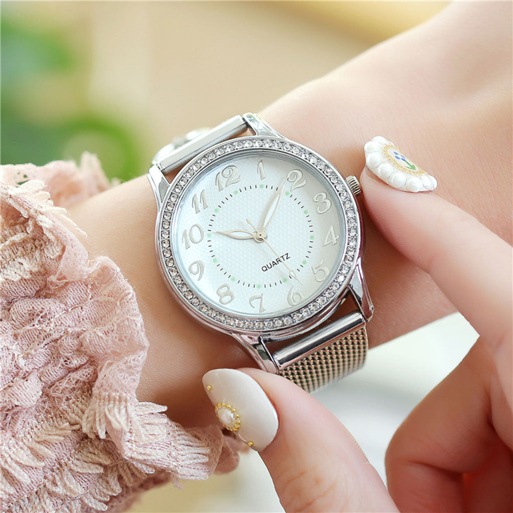 Women Watches Top Brand Luxury Gold Bracelet Watch Rhinestone Ladies Watch Clock Reloj Mujer Montre Femme Relogio Feminino
