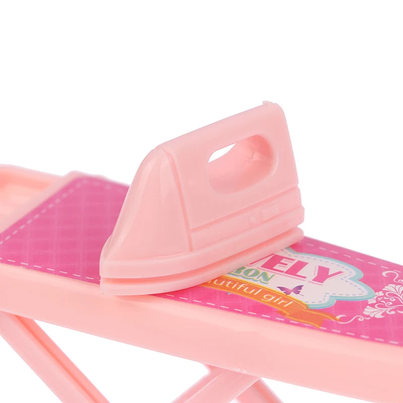 Kid's play house toys Household Washing Kit Iron Laundry tools for 1/6 Doll