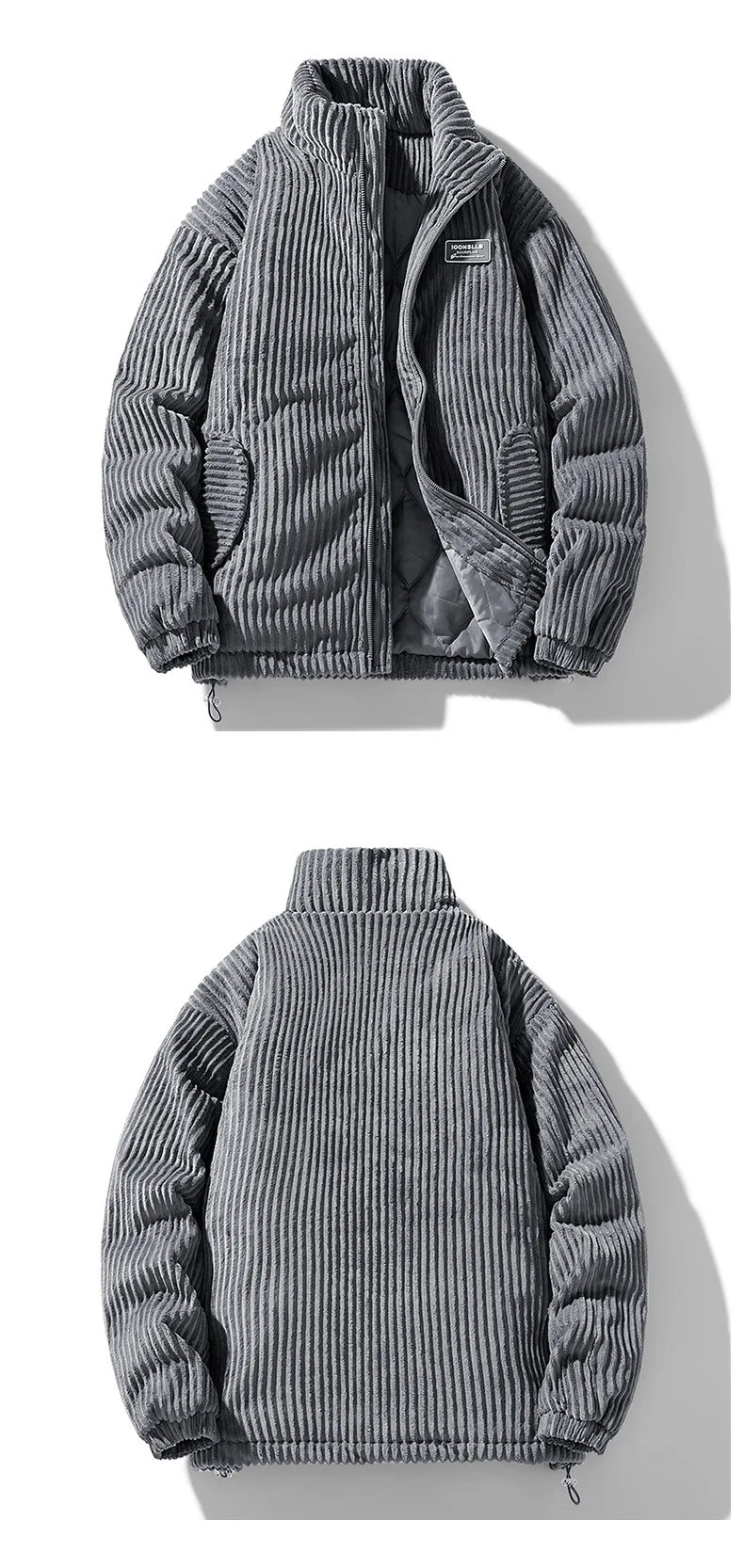 Man Winter Jacket Winter Clothes Man Women's Jackets Men's and Women's Thick Warm Jacket Winter Trendy Collar Workwear Jacket