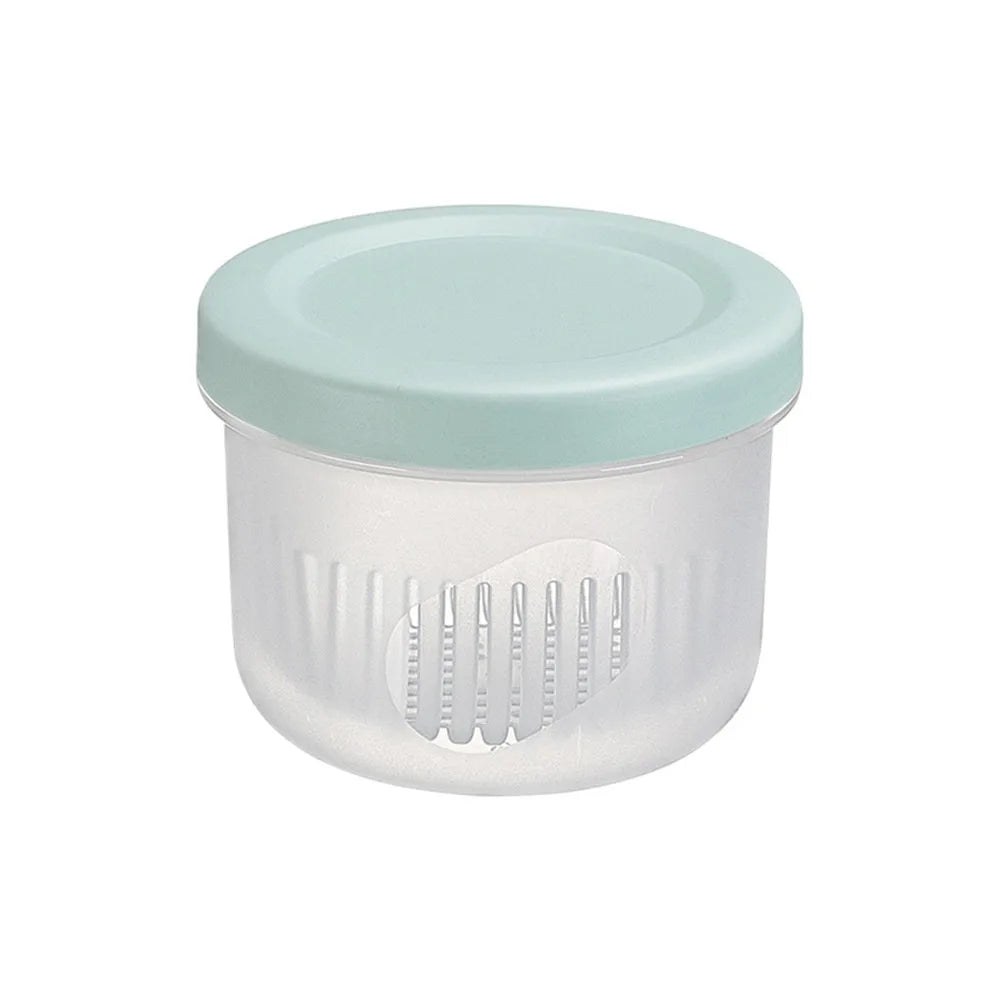 Kitchen tool  Plastic Storage Box Fresh-Keeping Box Refrigerator Fruit Vegetable Drain Crisper Kitchen Storage Containers