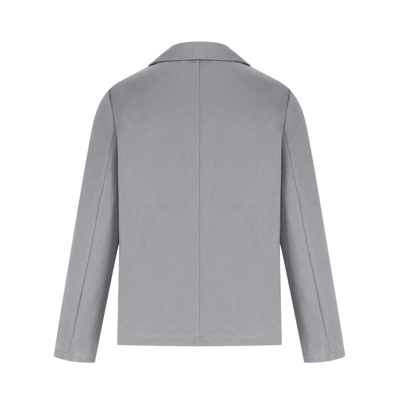 Casual Suit Jacket for Women Fashion Solid Color Long-sleeved Suit Collar Blazer Business Casual Single-button Cardigan Jacket