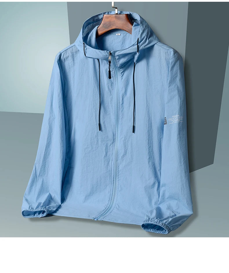 2025 Summer Hooded Jacket Men Women Sun Protection Clothing Fishing Hunting Clothes Quick Dry Skin Windbreaker