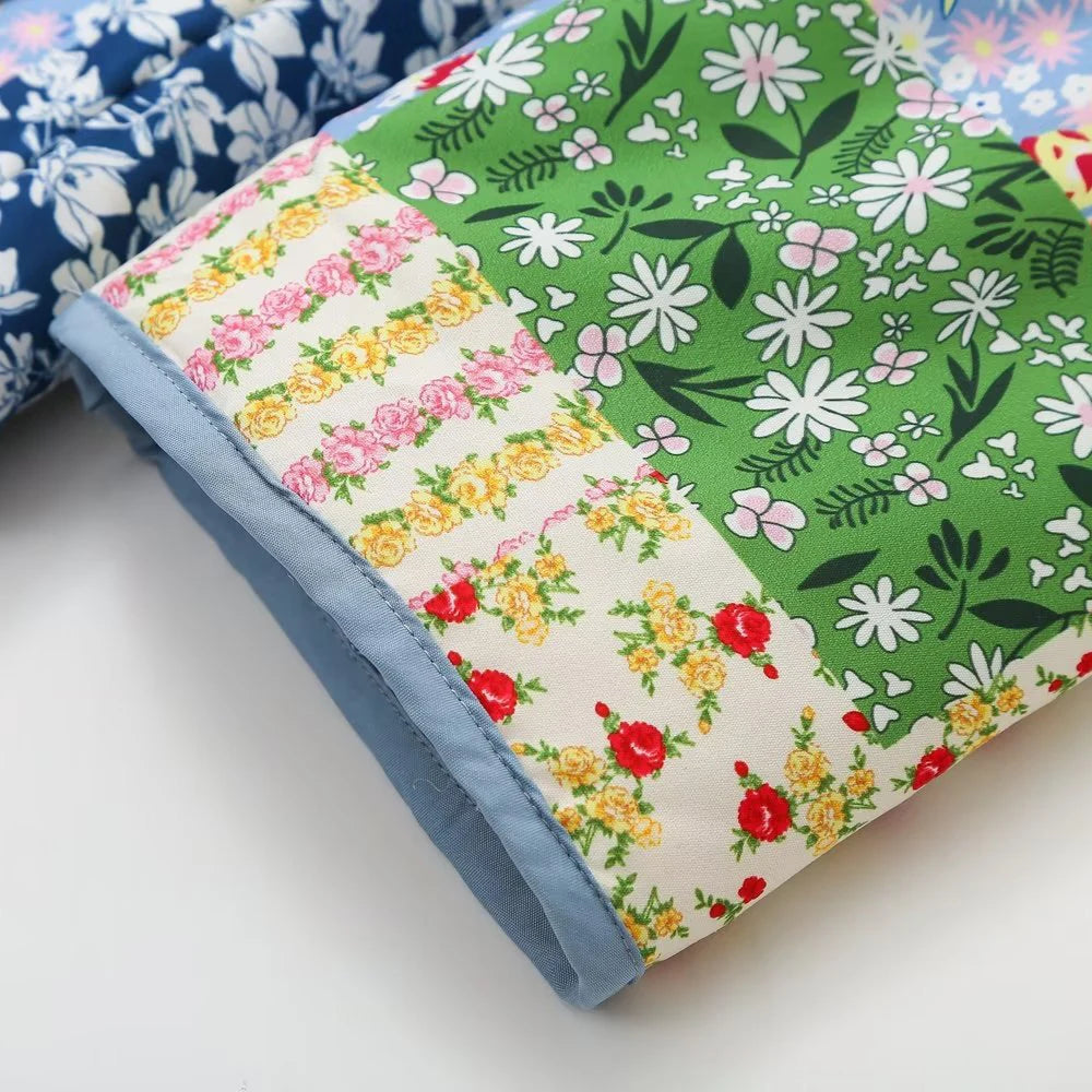 Women Cotton Jackets 2025 Autumn Winter Female Floral Printed Quilted Coats Thicken Warm Cardigan Lady Elegant Chic Outerwear