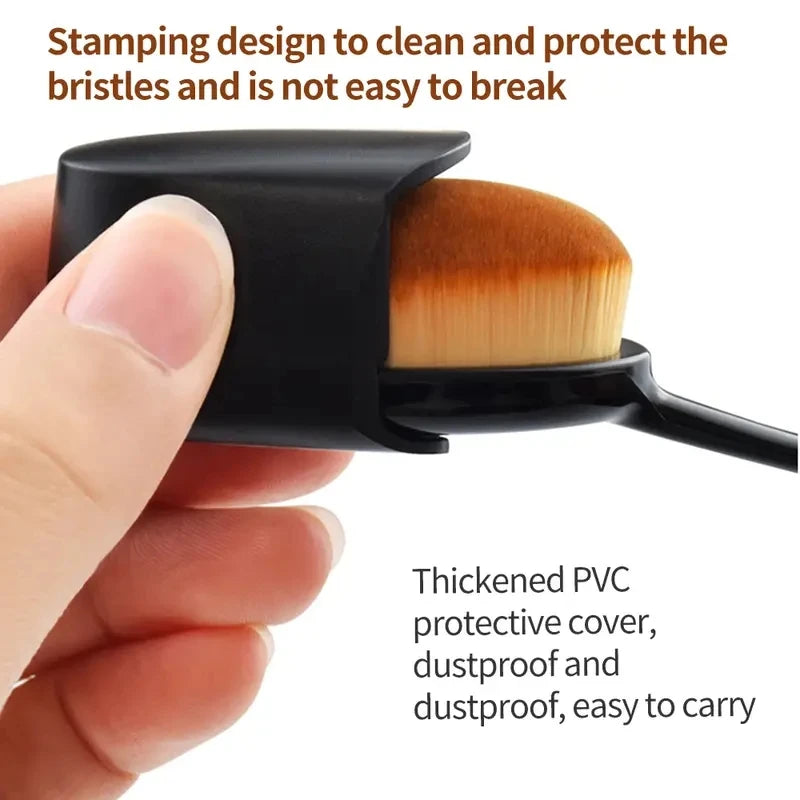 1/2/5 PCS Large Foundation Brush Toothbrush Shape Makeup Make Up Tools Get Fast Even Application of Creams and Powders Cosmnetic