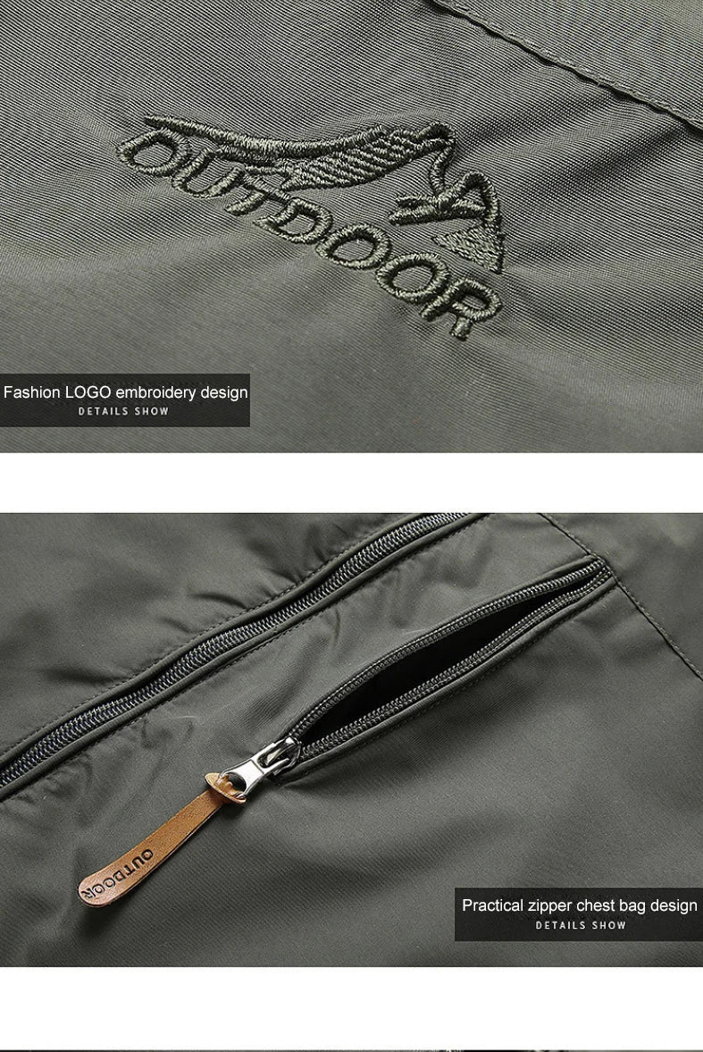 Men Autumn Waterproof Jackets Casual Hooded Windbreaker Field Camping Fishing Coat Outerwear Baseball Hiking Jacket Man Clothing