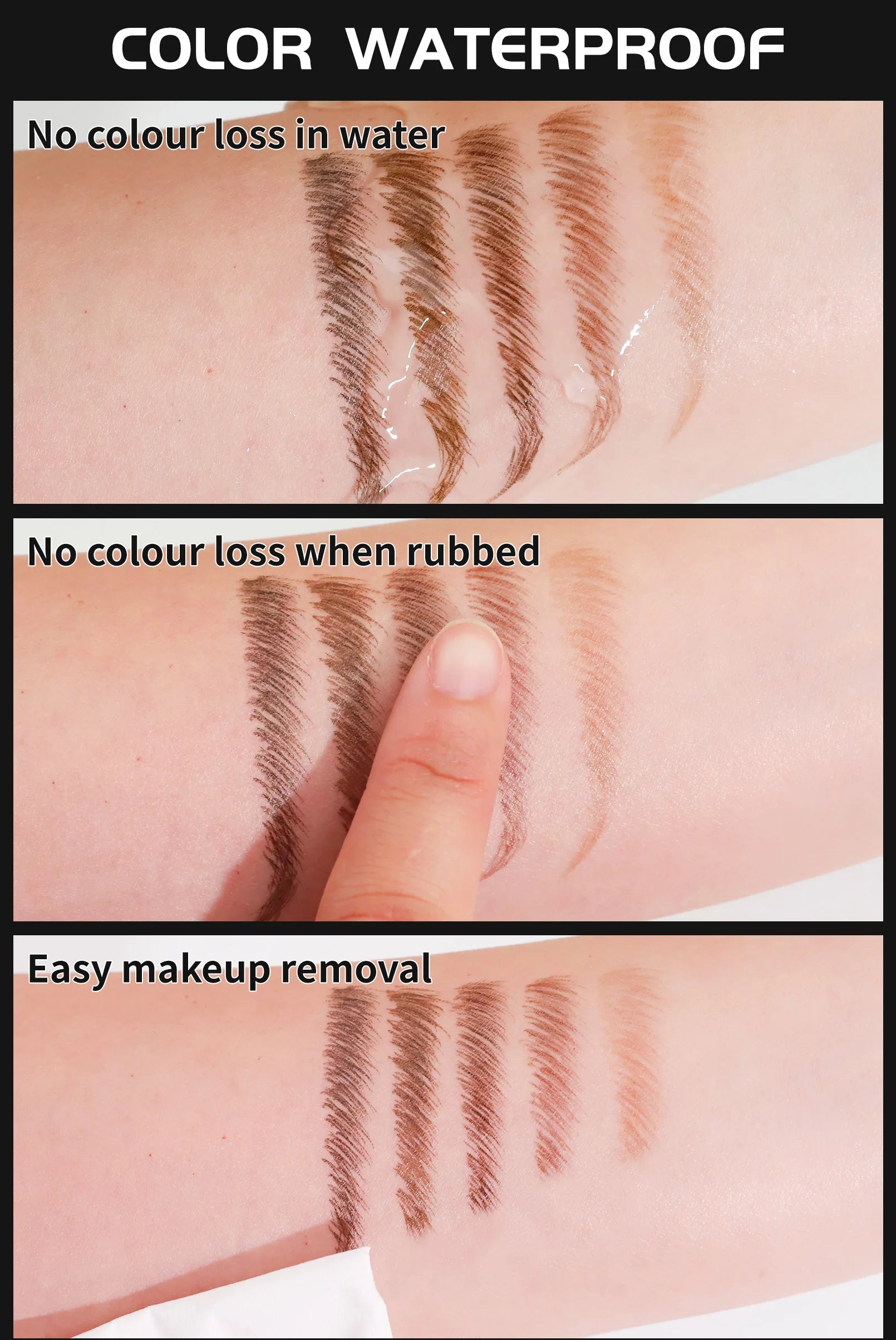 Two-pronged Eyebrow Pencil Waterproof Two-in-one Liquid Eyebrow Pencil Curved Eyebrow Pen With Fork And Precise Brush Tip Makeup