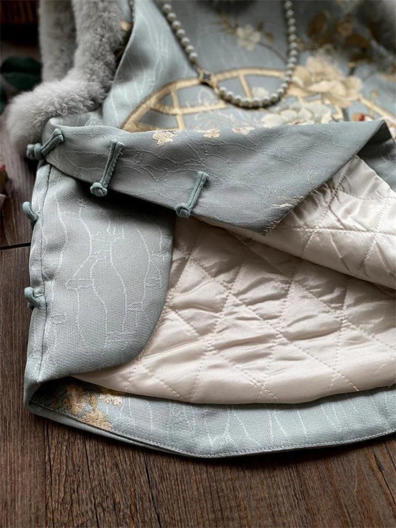 Women's Jackets Women's Vest  National Tide Cheongsam Vest Girl Retro Chinese Style Chinese Cotton Tang Suit Jacket Winter Style