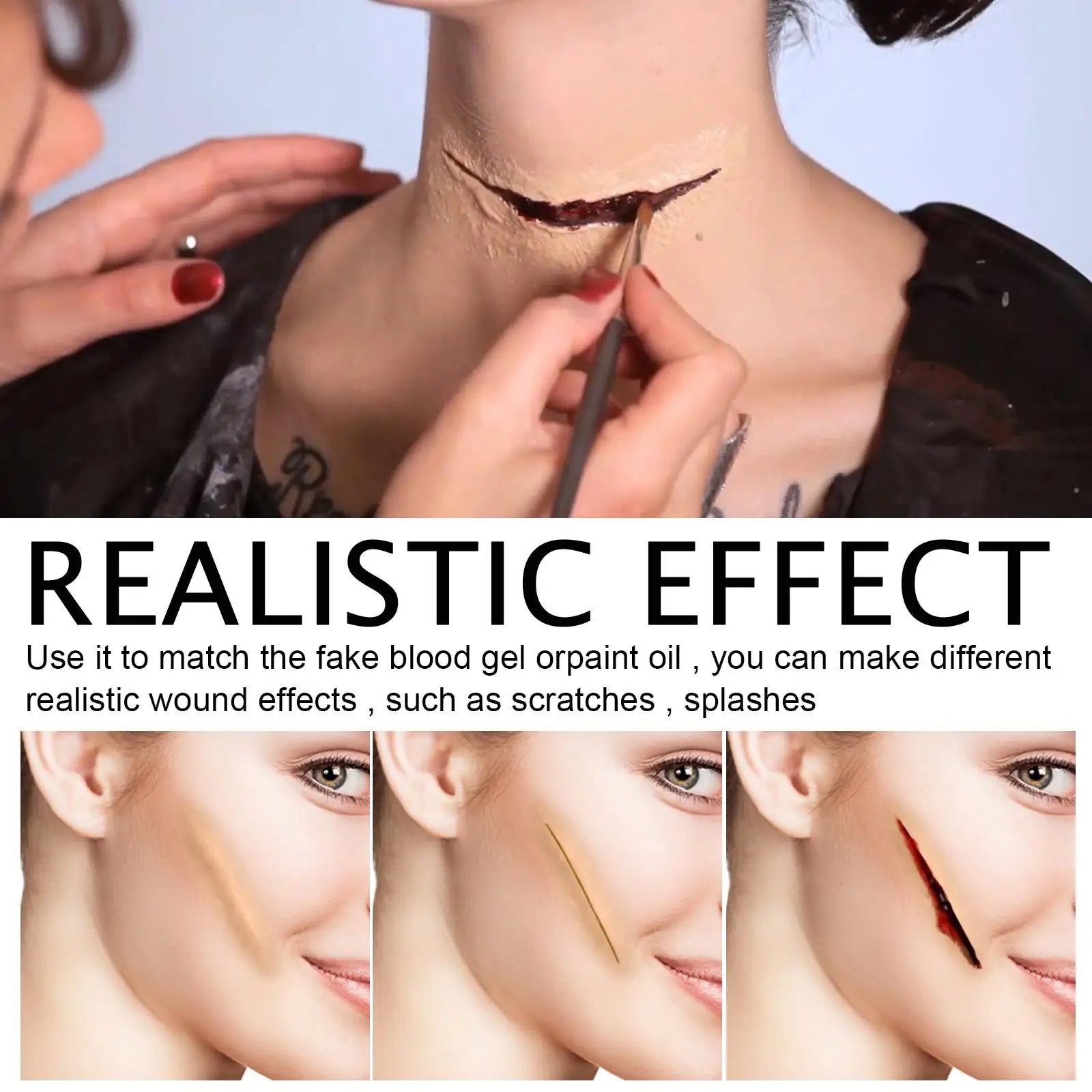 Halloween Body Paint Makeup Product Special Scar Fake Blood Horror Effects Atmosphere  Cosplay Cosmetics Tools