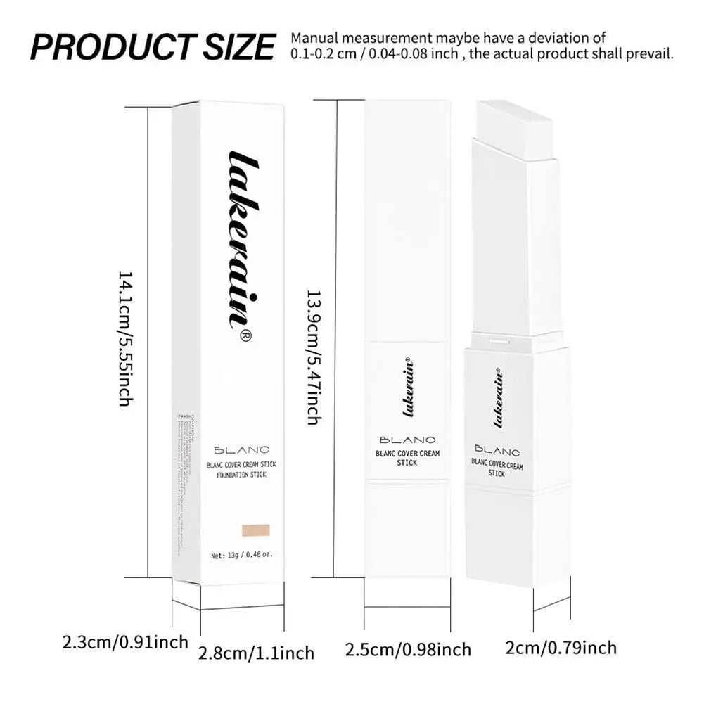 Dual-Ended Brush-On Color-changing Foundation Stick Minimizing Even-Tone Pore Conceals Blemishes Dullness Cosmetics Makeup