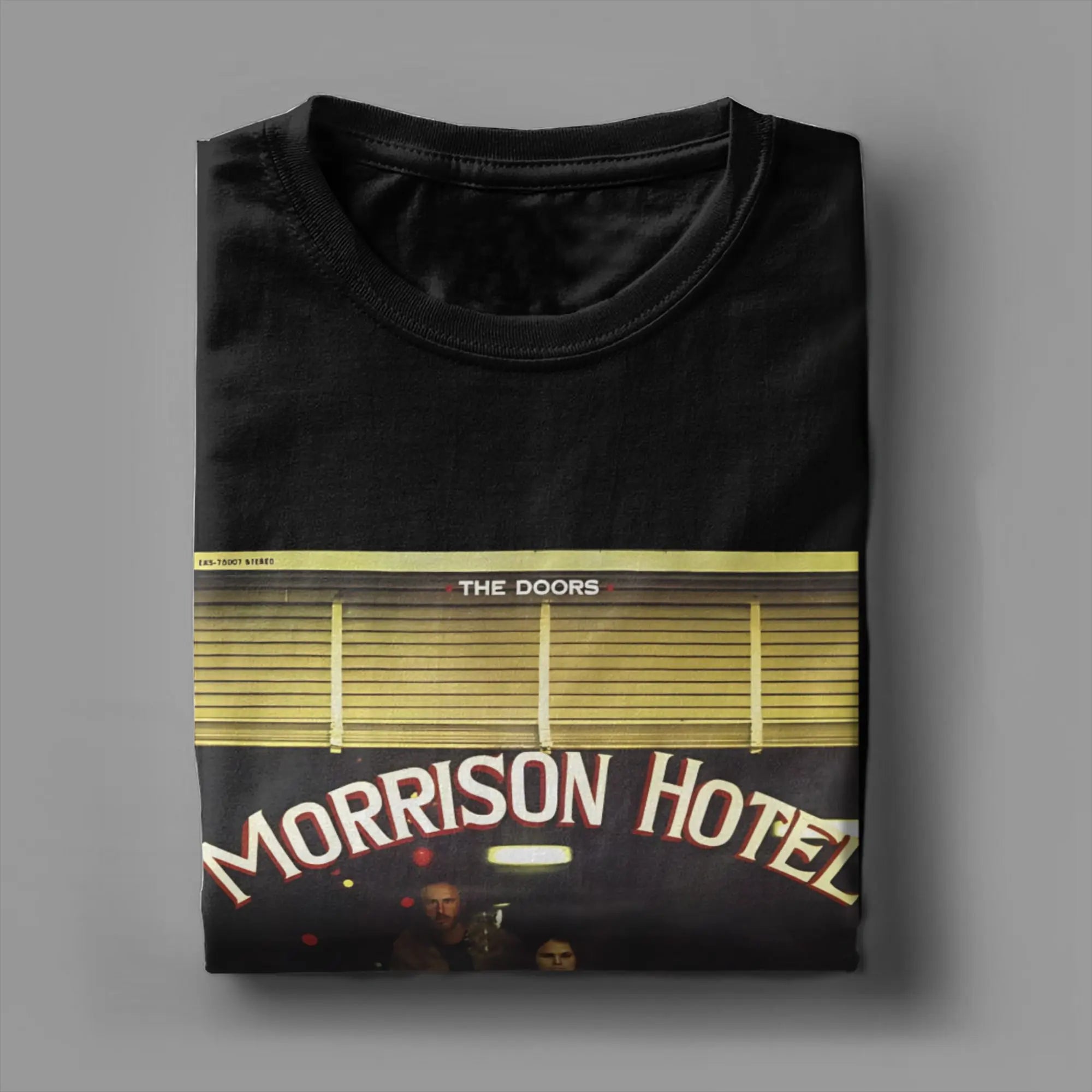 Men's T-Shirts The Doors   Retro Band 60s Vintage Leisure Cotton Tees Short Sleeve  T Shirts O Neck Tops New Arrival