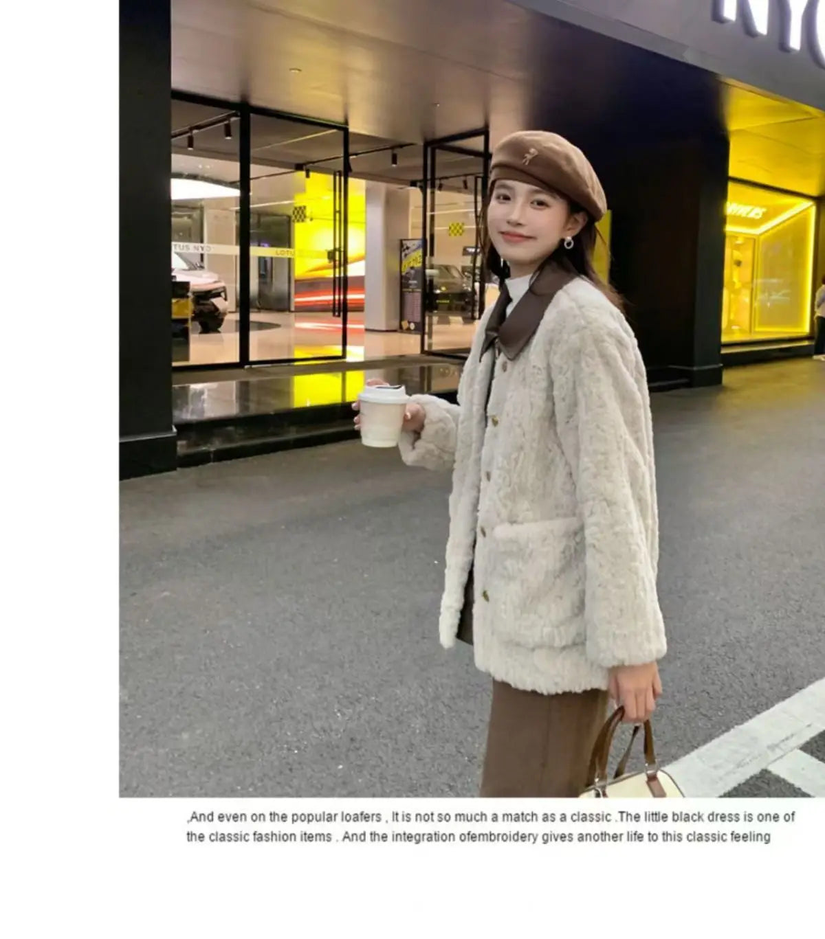 Women's Winter Jacket Little Fragrant Lamb Wool Coat Female Short Winter New Loose Thickened Mao Mao Top Cotton-padded Jacket