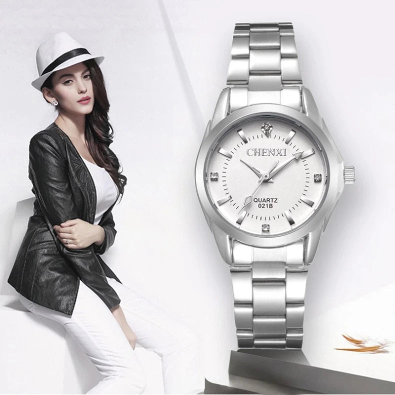Watches Women Luxury Stainless Steel Wristwatches Analog Luminous Quartz Clock Watch Women's Relogio Feminino часы женские