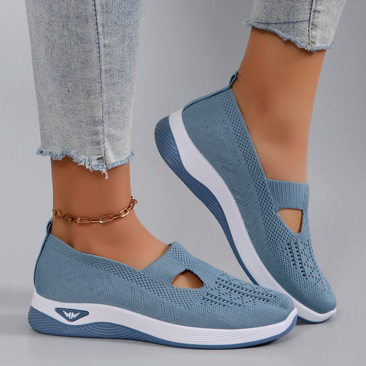 Women's Shoes 2025 Spring New Middle aged and Elderly Mom Shoes Soft soled Breathable Women's Casual ShoesSports Shoes