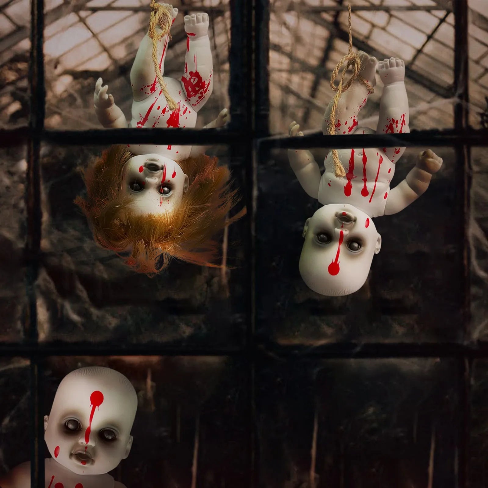 Halloween Scary Blood Doll Horror Ghost Zombie Baby Ghost Day Infant Decor Haunted House Props Children Gifts Party Decor