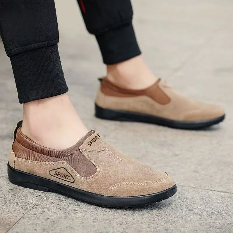 Men's sports soft-soled shoes, casual shoes, anti-slip lazy shoes, bean shoes, loafers