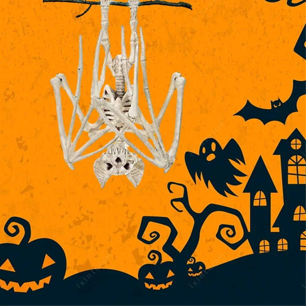 Halloween Horror Bats Skeleton Mouse Scorpion Lizard Bonez Skeleton Model Festival Decor Party Creepy Halloween Party Decoration