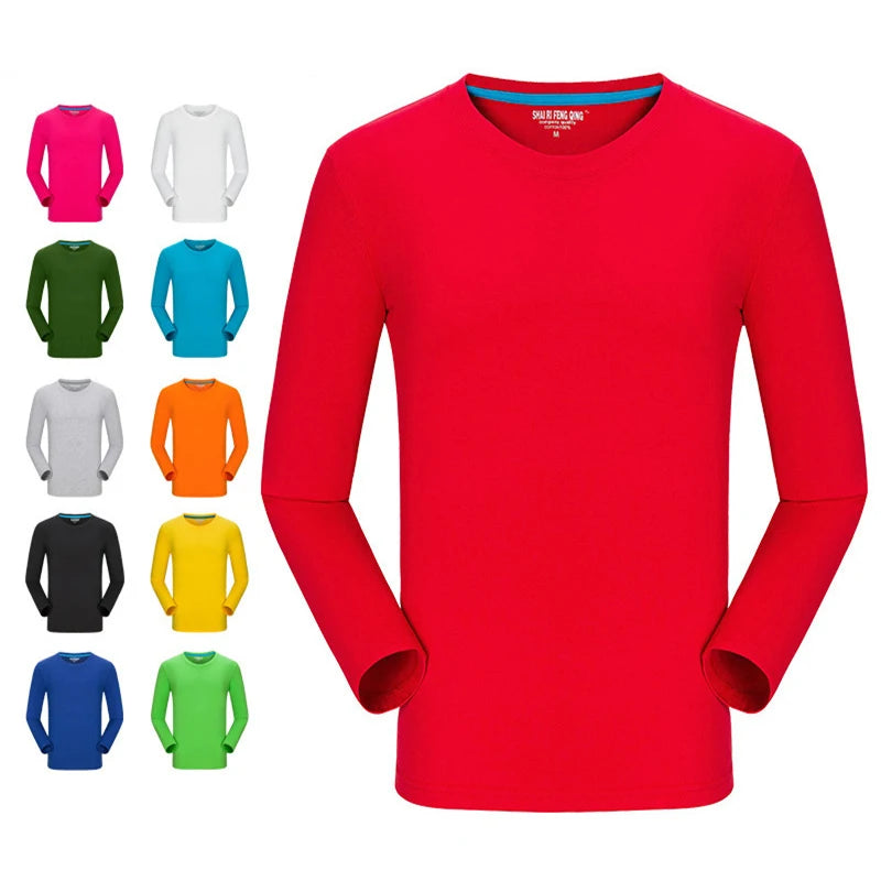 MRMT Brand New Men's T-Shirt 100% Cotton Tshirts Crew Neck Long Sleeve Men T Shirt Tops Tees for Male Pure Cotton Man Clothing