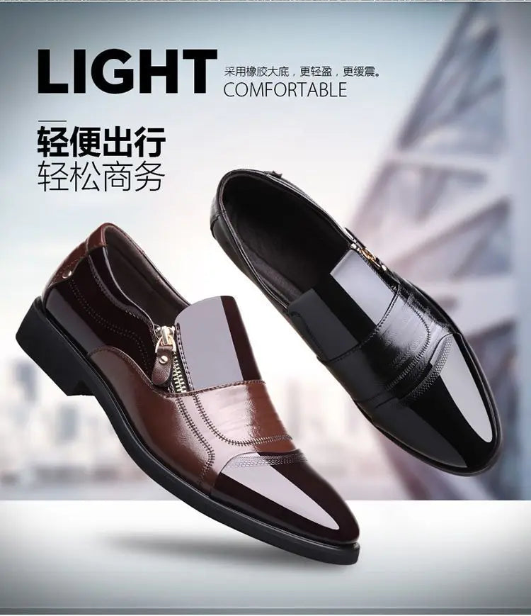Shoes for Men Shoes Leather Shoes Business Dress Shoes All-Match Casual Shock-Absorbing Wear-Resistant Footwear Chaussure Homme