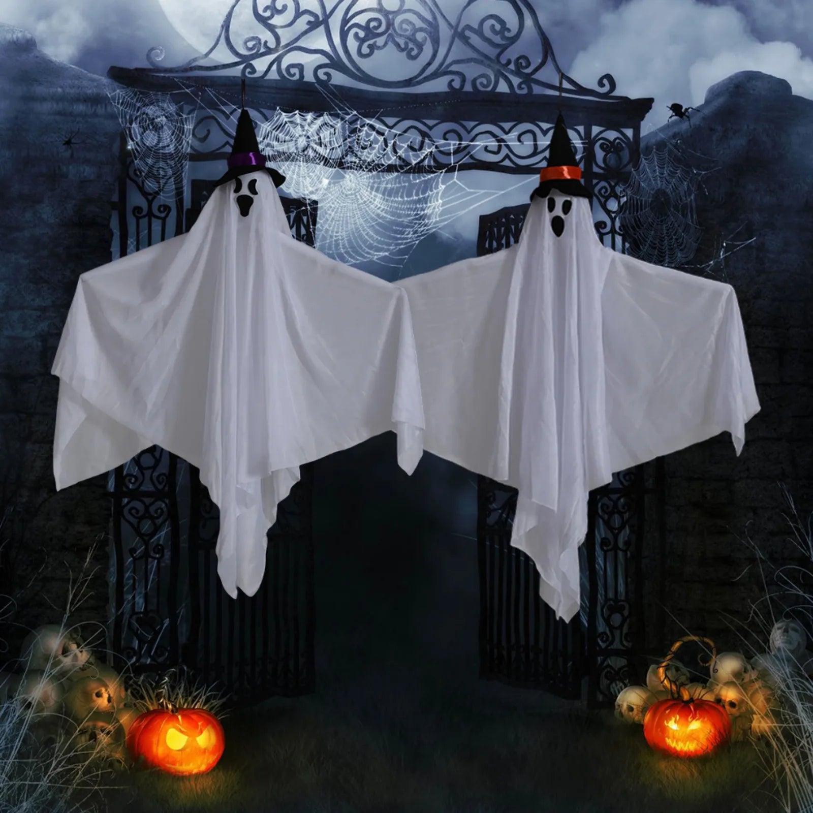 Halloween Horror Hanging Ghosts, Halloween Bars, Rooms, Haunted Houses, Decorations, Scenes, Set Props, Party Decorative Gift