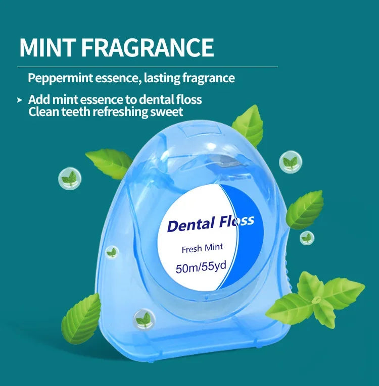 Mint Dental Floss Roll Household Dental Floss Separate Packaging Clean Gap Slim Household Pack Disposable Dental Floss Line