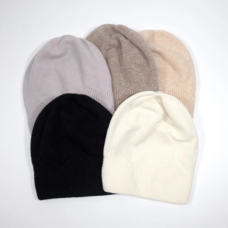 Winter Hat Women Wool Knit Beanie Slouchy Warm Soft Accessory For Autumn Cold Weather Skiing Sports Outdoor Holiday