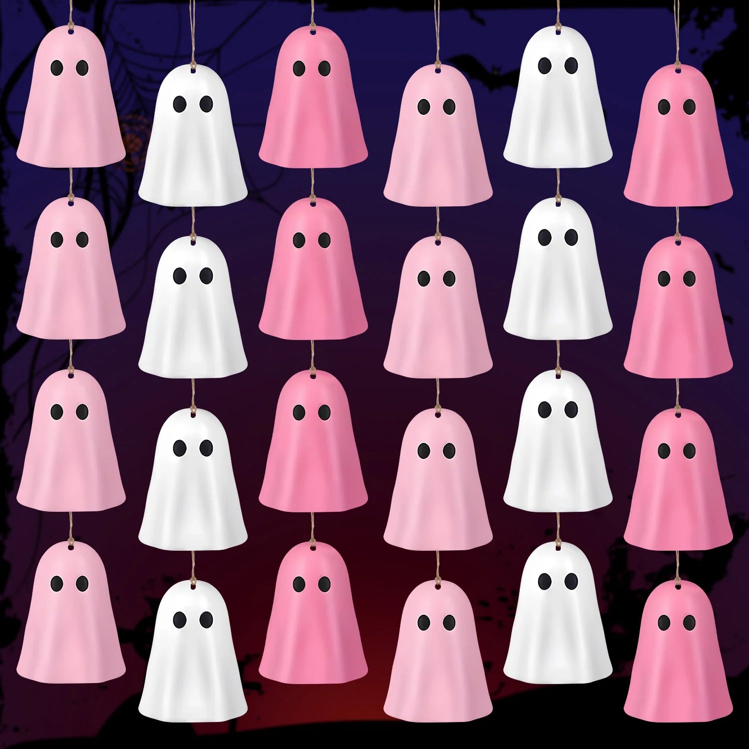 Halloween Hanging Ornaments Ghost Decoration Halloween Tree hang Ornaments paper Decor Halloween atmosphere decor party gifts