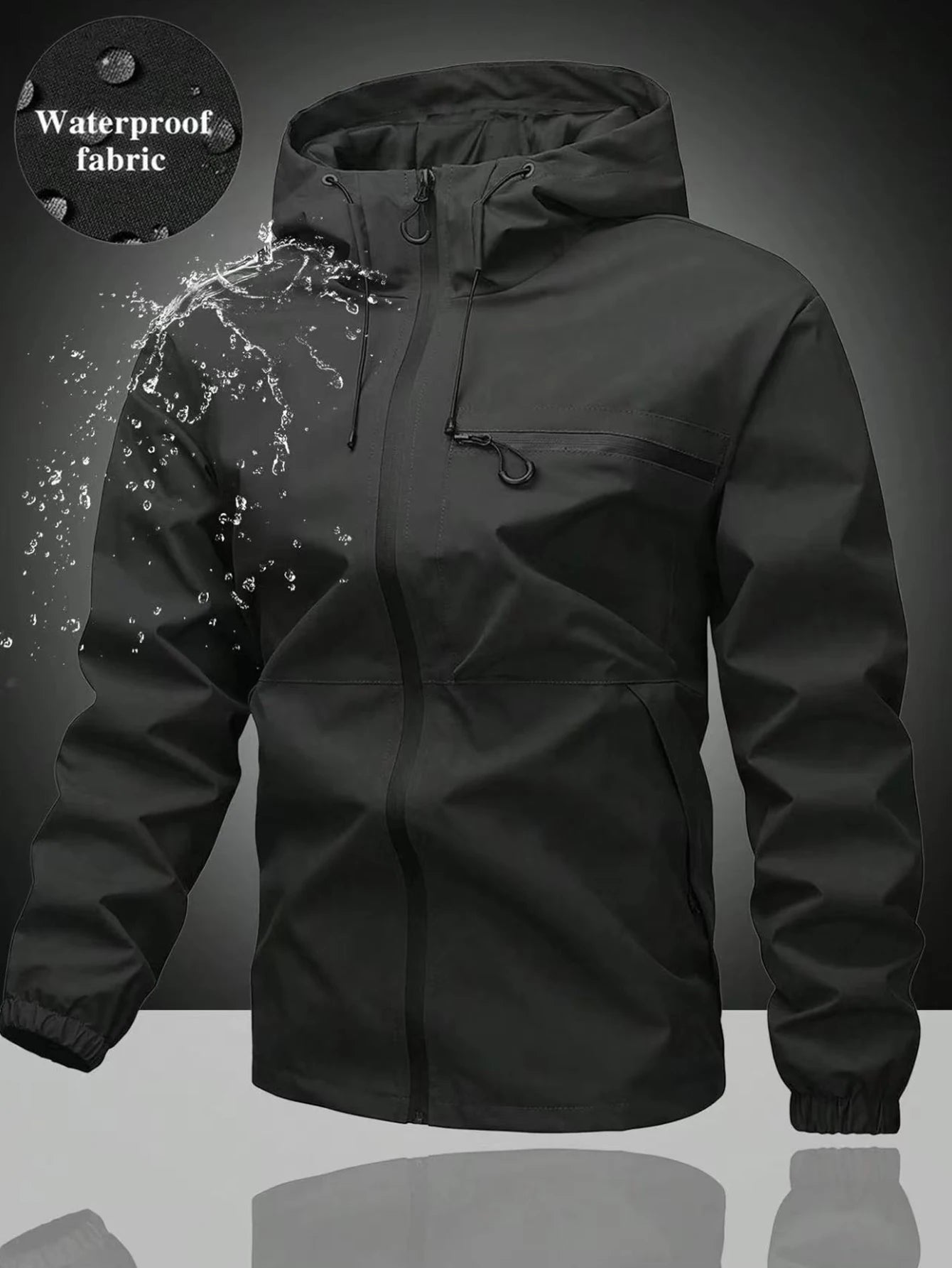 Men's Jacket Men's Long-Sleeved Hoodie Men's Casual Fashion Jacket Men's Coat Long-Sleeved Jacket