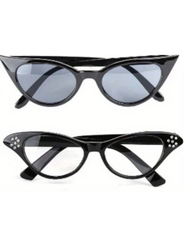 50s Accessories Set for Women 1950s Women Costume Accessories Scarf Glasses Headband for 50s Party Accessories+summer