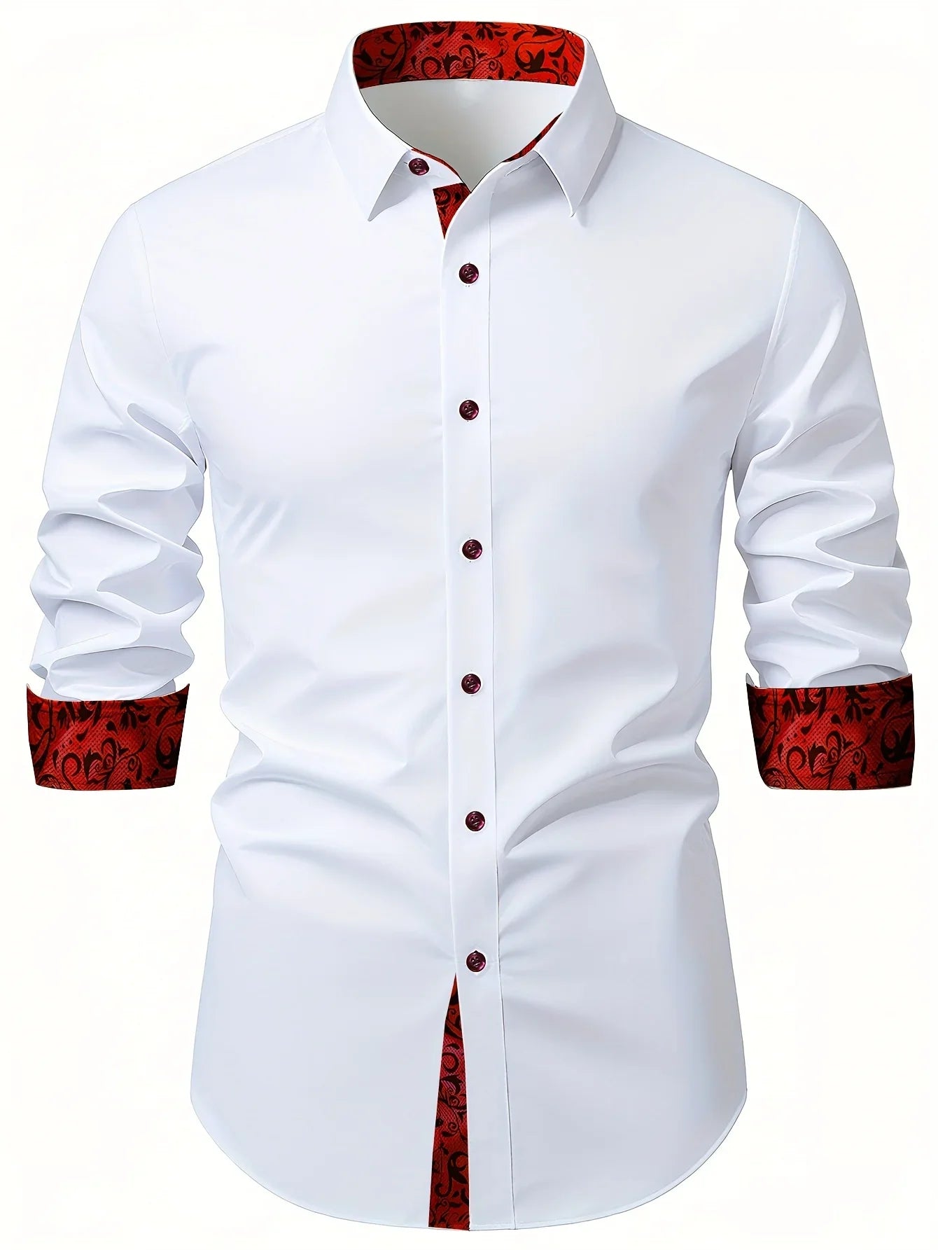 Men White Shirt Fashion Brand New Solid Color Long Sleeve Smart Casual Elastic Four Season Male Business Shirt