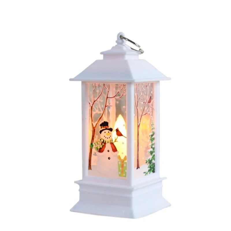 Christmas theme,night light,Christmas wind lamp,candelabra lamp,old man snowman decorations,table decorations,Christmas