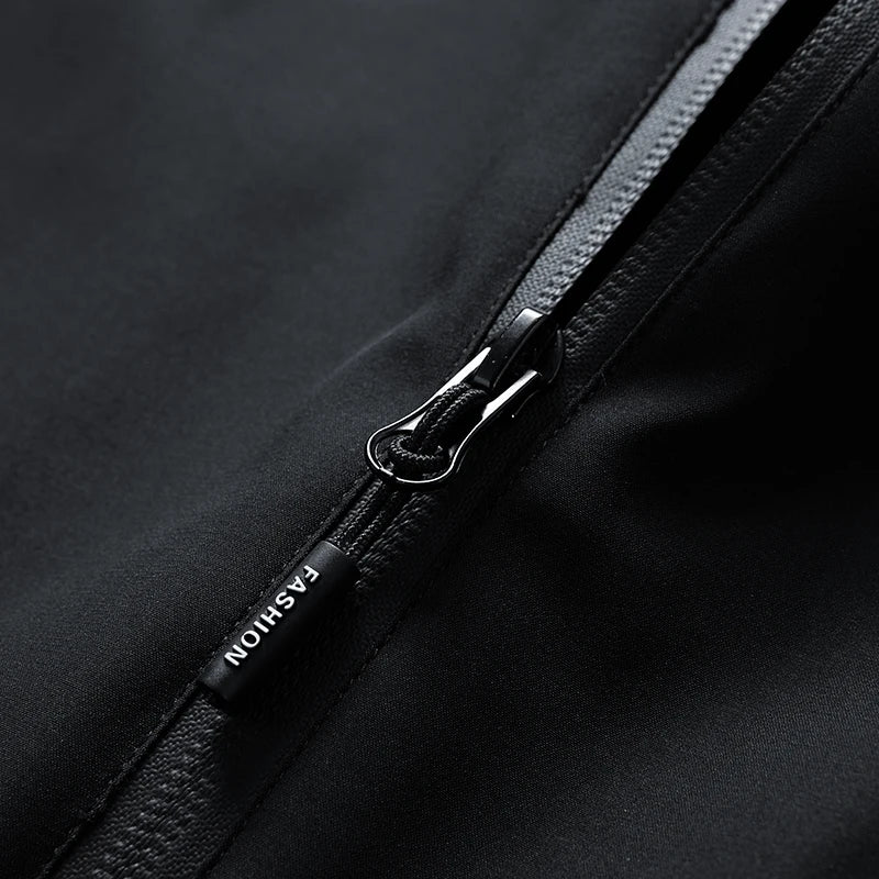 Men's Outdoor Sports Leisure Hooded Jacket Comfortable Trendy for Spring and Autumn Versatile Windproof Breathable Jacket