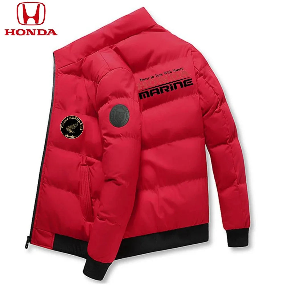 Honda Men Down Jackets Parker Coat Parker Jacket 2025 New Thick Warm Winter Men's Puffer Casual Cold and Waterproof Clothing