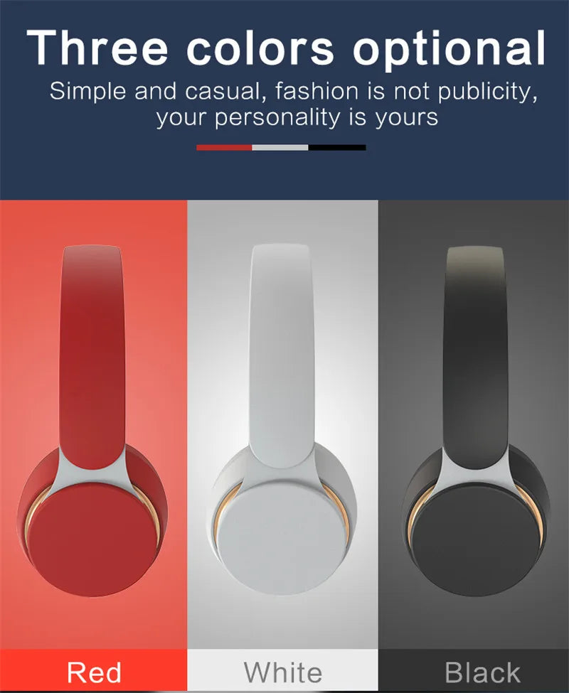 Wireless Headphones Bluetooth 5.0 Headset Foldable Earphones HiFi 9D Bass Stereo Earphone Sport Headset With Microphone