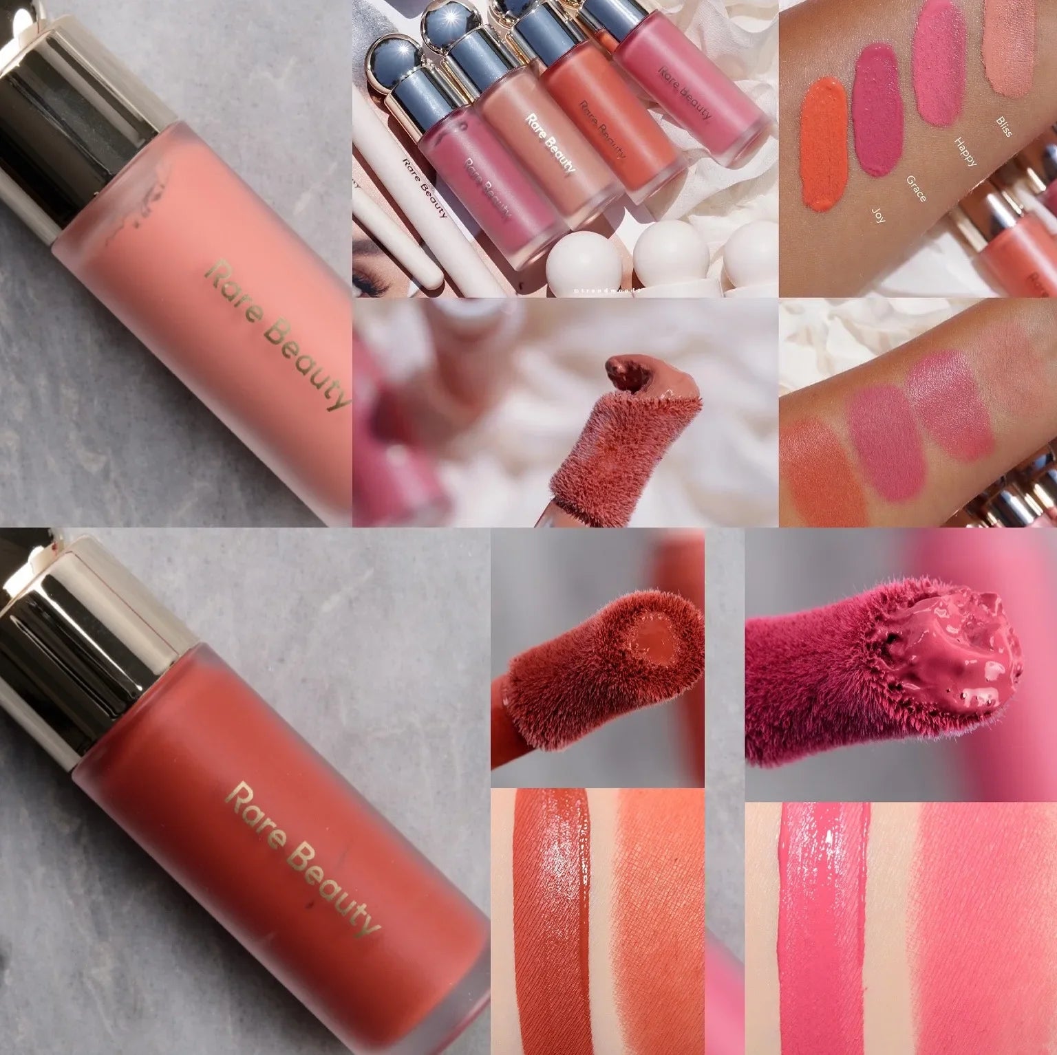 Rare Beauty Makeup Lipstick Phone Case Moisturizer Lip Gloss Lines Lasting Nourishing Ins Hope Honesty Happy Wonder Joy with Box