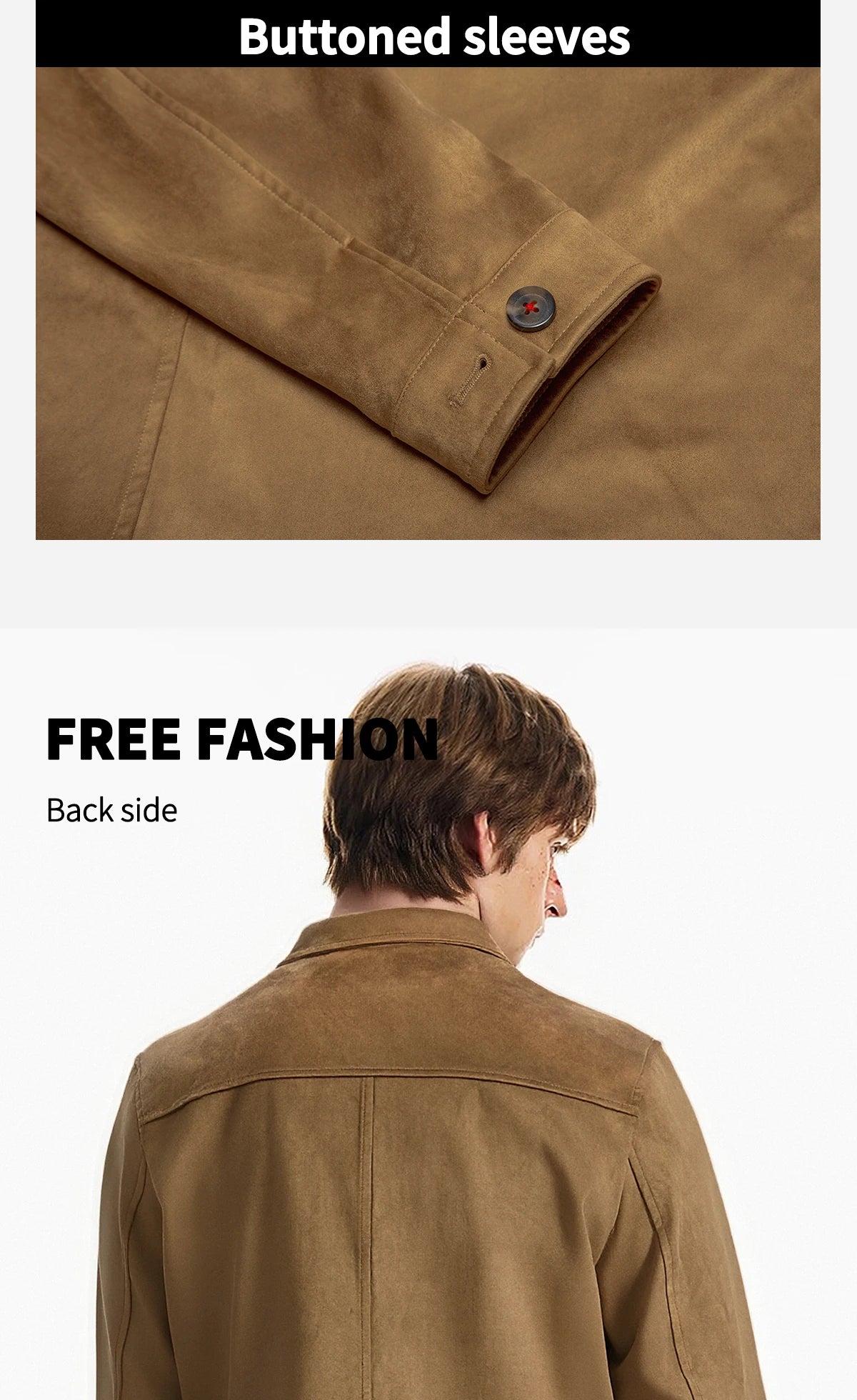 Men's Jacket 2025 New Khaki Top Men's Casual Shirt