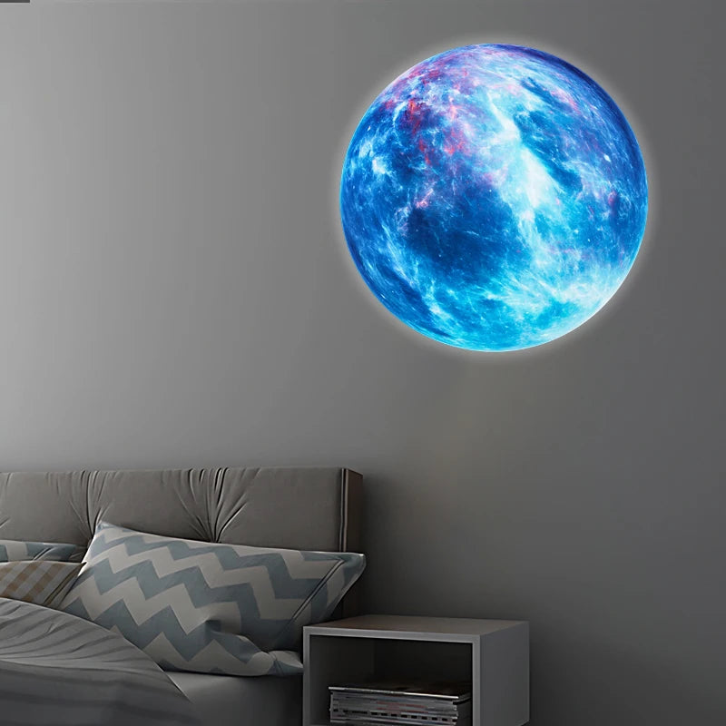 Fantasy planet projector, starry night light, enjoy the starry sky atmosphere at any time, wall decoration atmosphere light