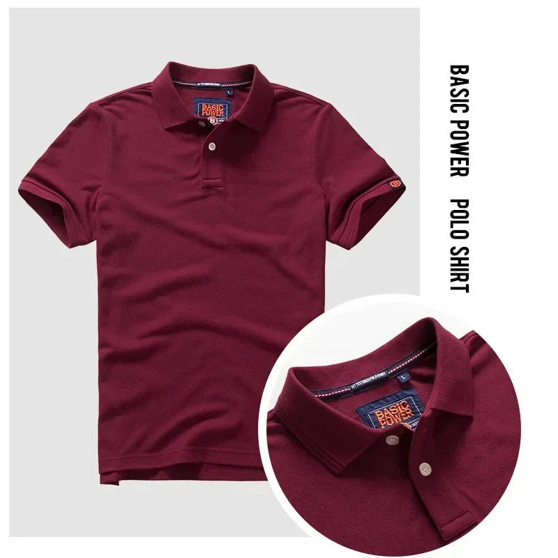 Shirts for Men 2025 Streetwear Fashion Summer Men Lapel Cotton Golf Wear Tops Luxury Polos Oversized Shirts and Blouses T-shirts