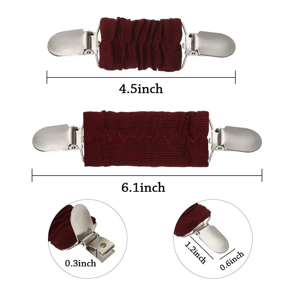 New Design Dresss Clips Back Cinch Set Elastic Clothes Clip to Tighten Dress Fashion Accessories for Women Kids