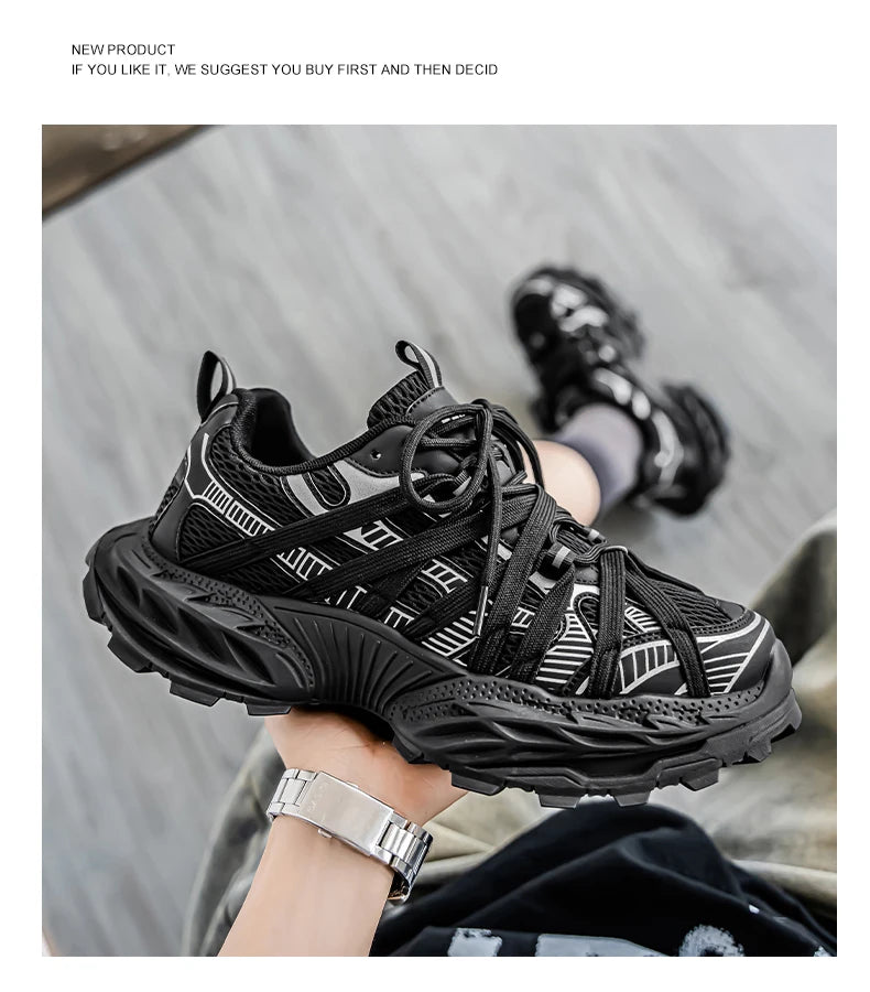 Men's Shoes Fashion White Sneakers For Men Lace up Skateboard Board Shoe Thick Sole Versatile Vulcanized Shoes Zapatillas Hombre