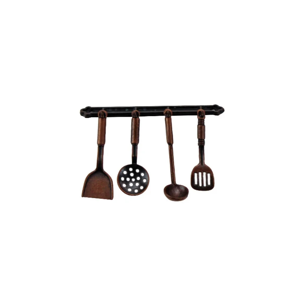 Kettle 1:12 Mini Kitchen Utensils Sets Cookware Alloy Doll Kitchen Set Mini 1:12 Scale Mini Kitchen Cooking Kit Mini Play House