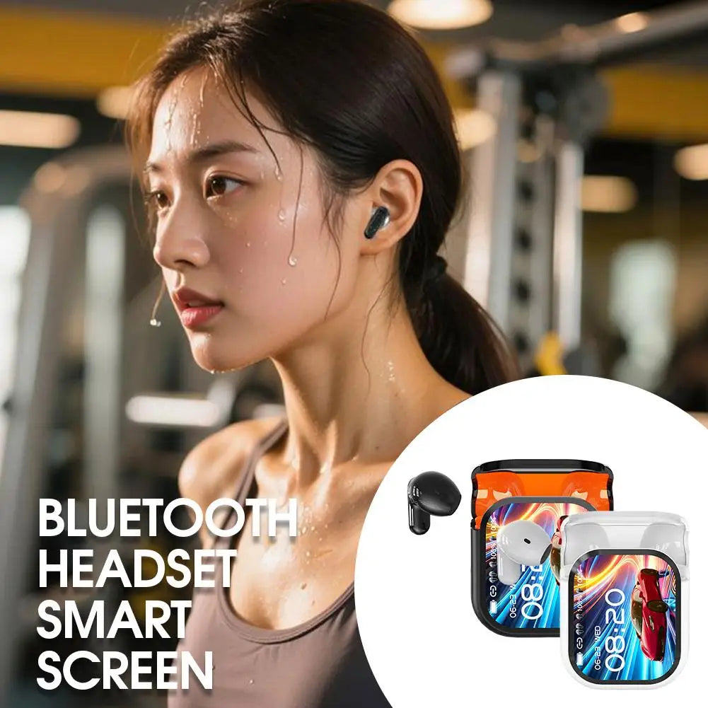 Wireless Bluetooth Earphones Sport Earbuds HiFi Stereo HD Mic Call Headphones LED Screen Headset 2025