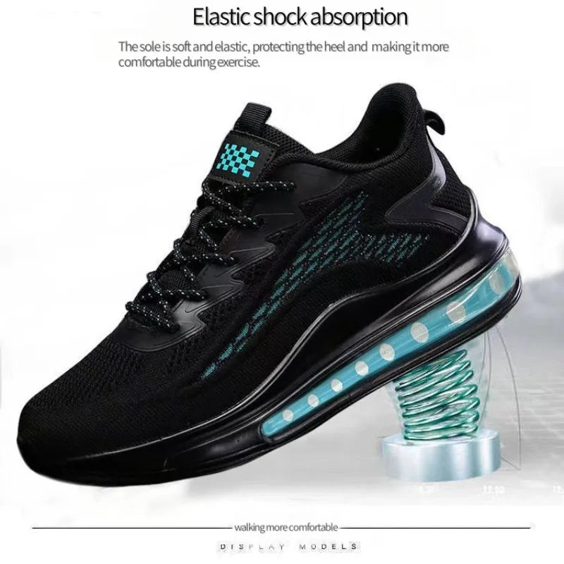 Men's casual sports shoes, men's running shoes, air cushion, men's spring and autumn new fashion, breathable soft soles