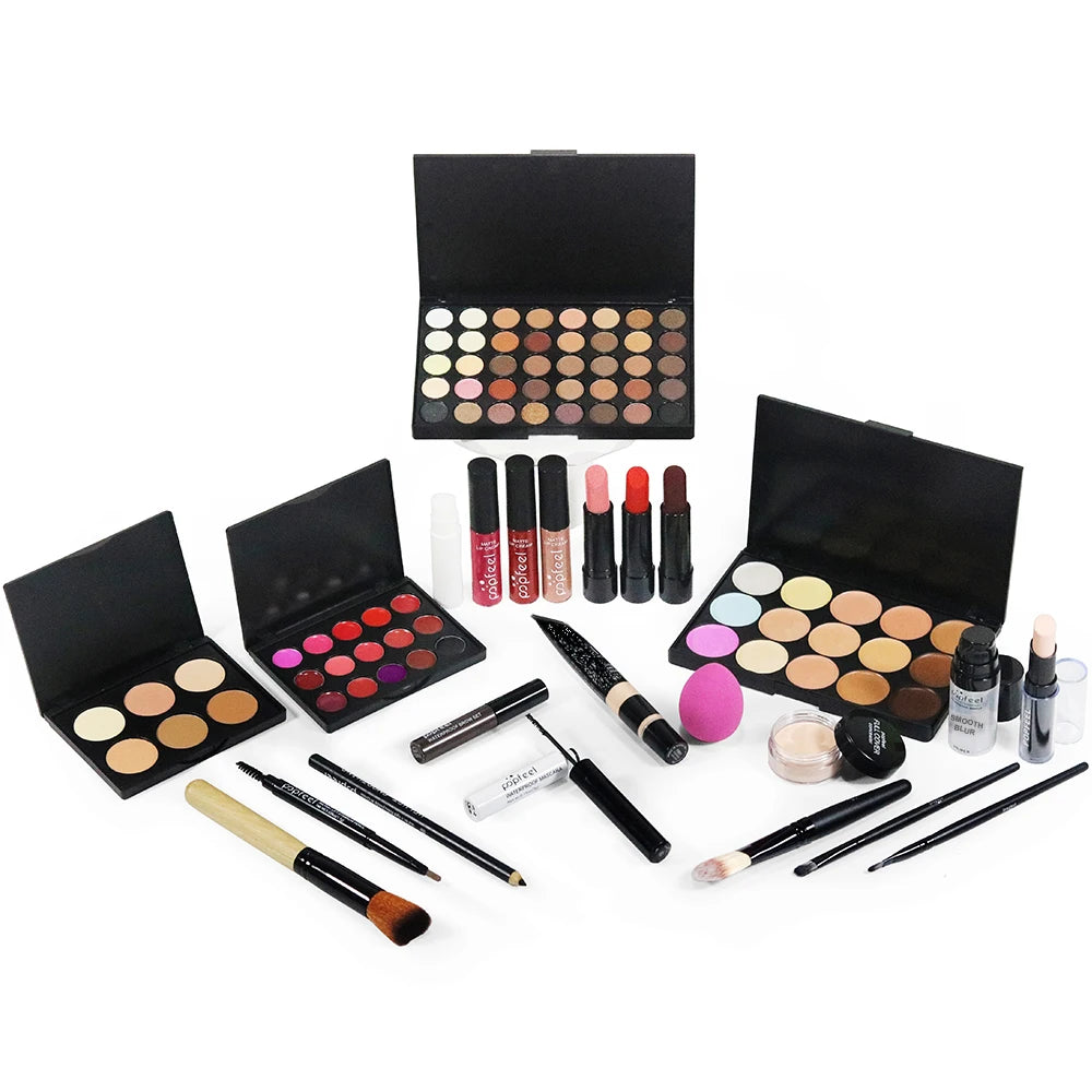 POPFEEL Halloween Makeup Set - Complete Cosmetic Kit with Eyeshadow, Lipstick, and Concealer Palette - Perfect for Festive Gift