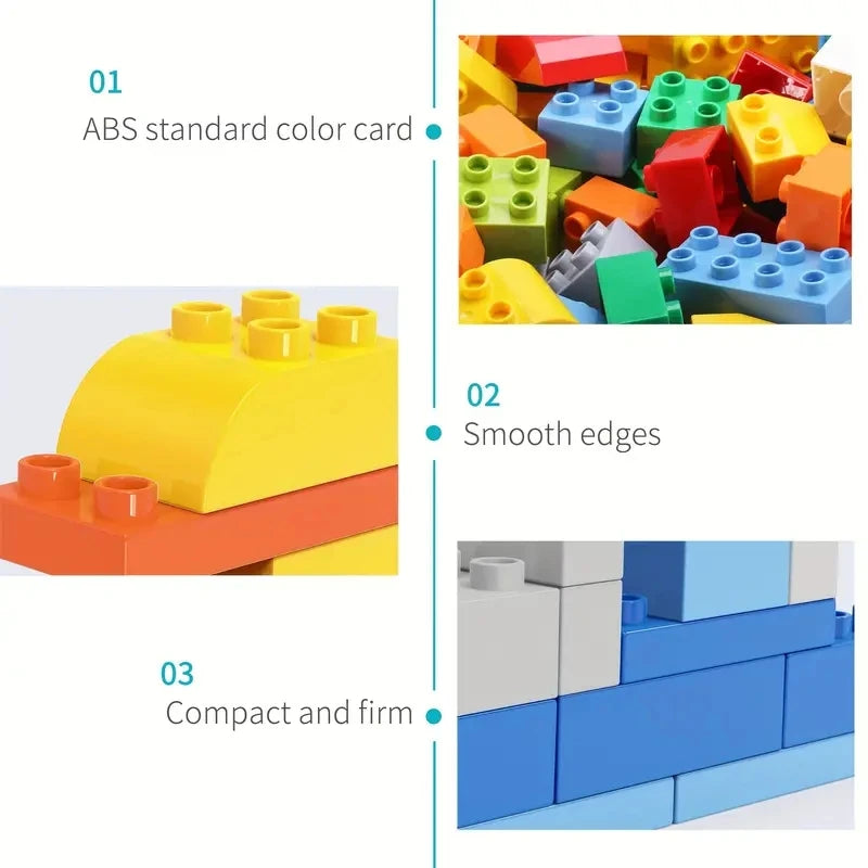 Kids DIY Building Blocks Set Toys Urban Classic Building Blocks Assembled Educational Toys for Boys Girls Christmas Gift 200Pcs