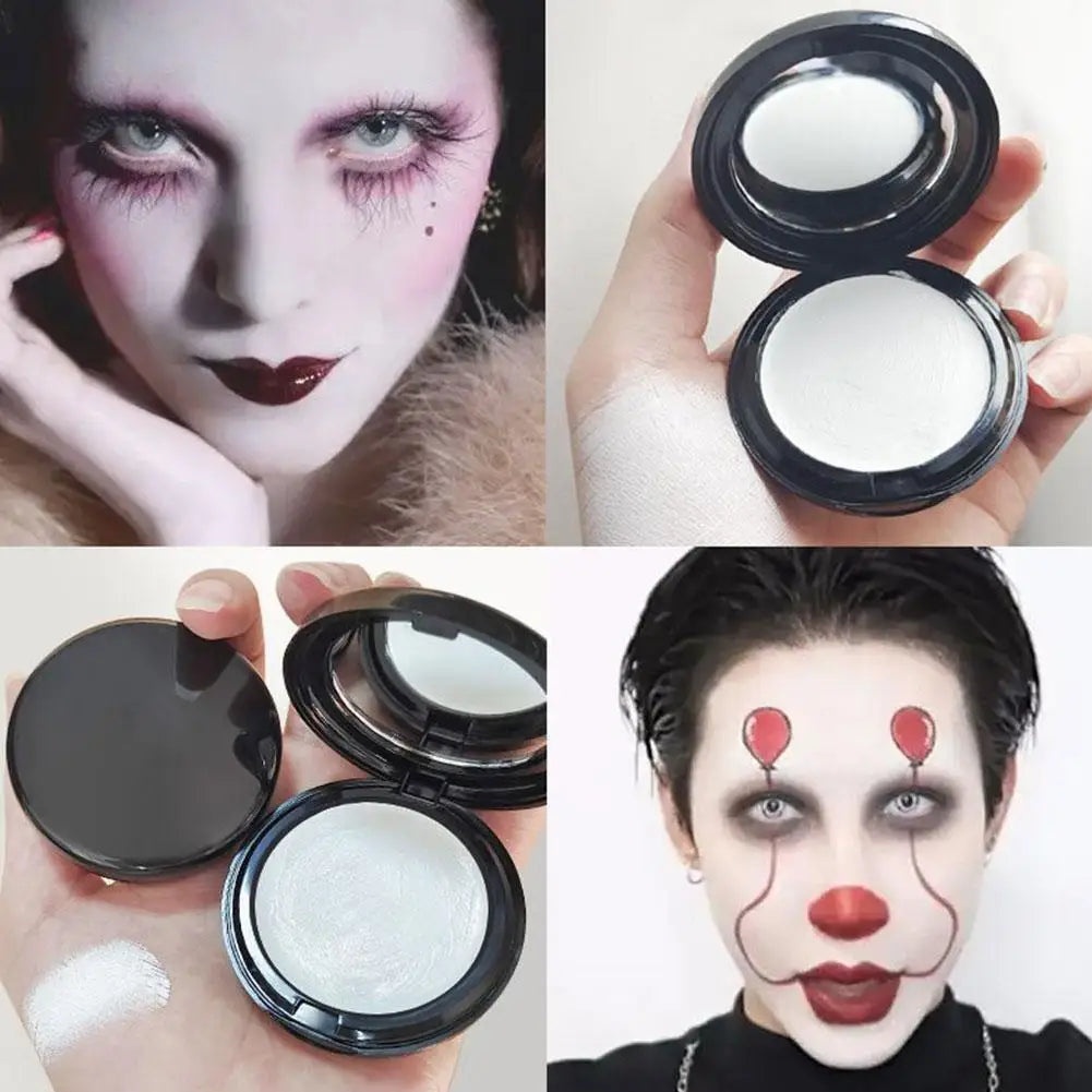 Halloween Zombie Clown White Makeup Foundation Cream Concealer Cosplay Make-Up Face Cream Face White Face Body Paint Cosmetics