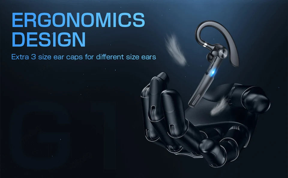 Wireless Headphones Bluetooth Headset With Microphone Earphones  Handsfree Noise Canceling Audifonos Talking Business Driving