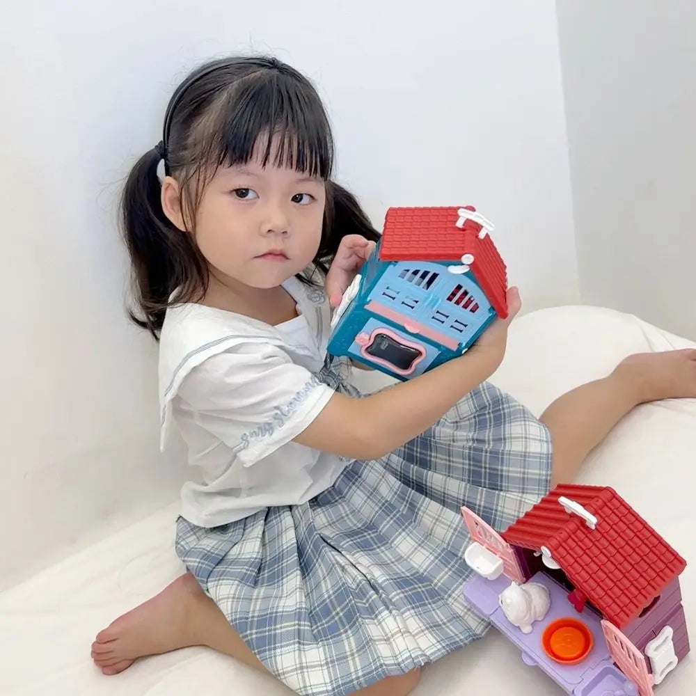 Children's Toys Puppy Cat Scene Playing Toys Merchant Supermarket Play House Toy Mini Cute Pretend Toys Party Supplies