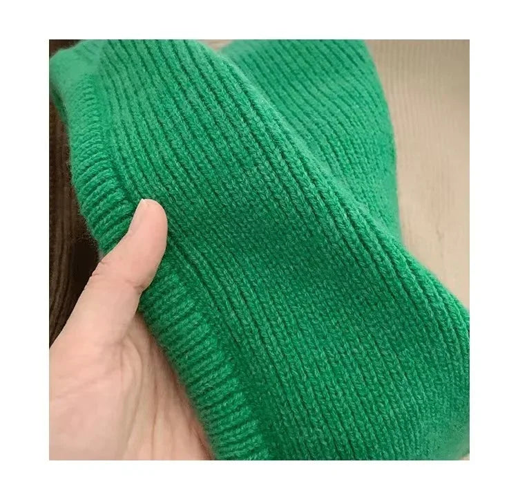 Winter Balaclava Hats For Men&Women Unisex Knitted Hooded Caps Outdoor Warmer Drawstring Hats One-Piece Neck Collar Beanies Cap