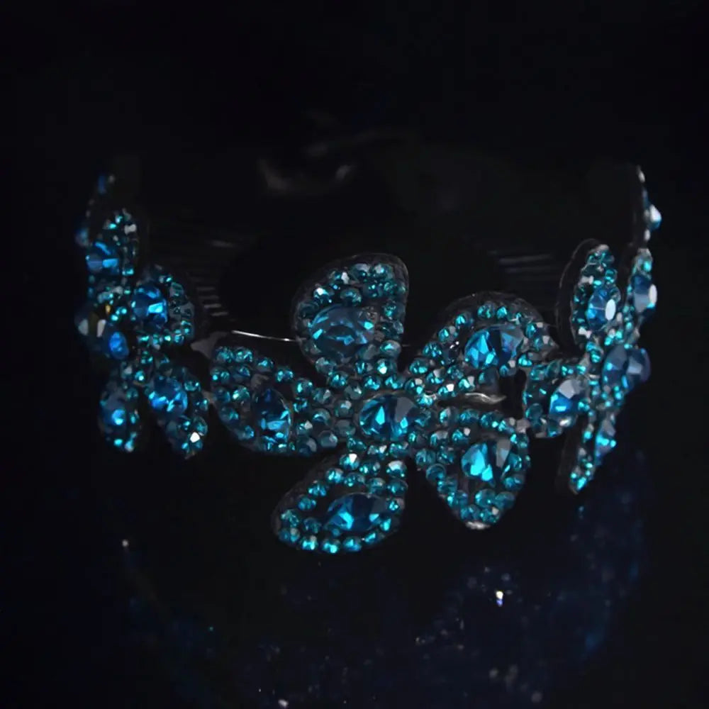 Accessories Rhinestone Floral Hair Accessories Women Twistclip Hairclaw Barrettes Hair Pins Headwear